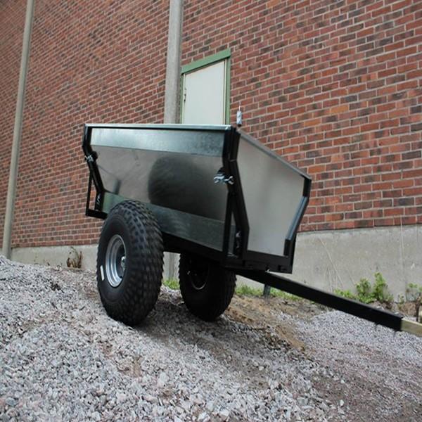 Cargo Atv Trailer For Hauling Wood Galvanized Box Trailer 500kgs
