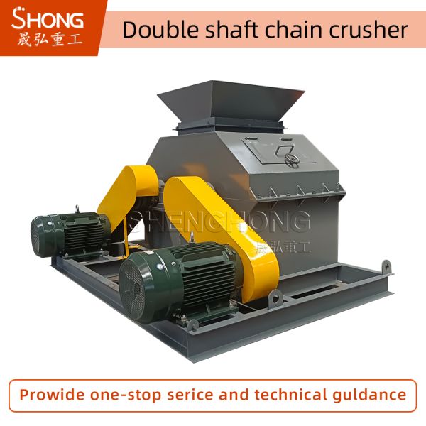 Stainless Steel Fertilizer Crushing Machine with 7.5kw*2 Power