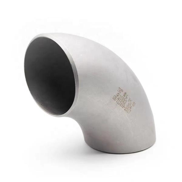 Aço inoxidável 304 316 316L 90 graus Butt Soldado Conexão de Cotovelo 1-4 DN25-DN100
