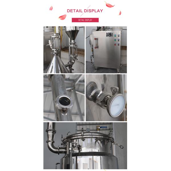 Stainless Steel Distillation Equipment for Rose and Lavender Essential Oil Extraction Depend on Model