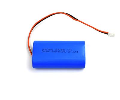 Environment Friendly 7.4 V 2000mah Rechargeable Battery Lithium Iron Pack