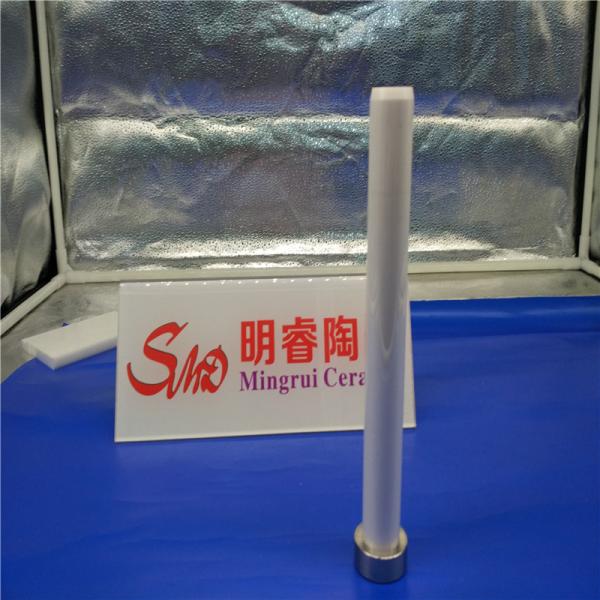 ZrO2 Zirconia Ceramic Plunger With Steel Head Wear And Corrosion Resistant