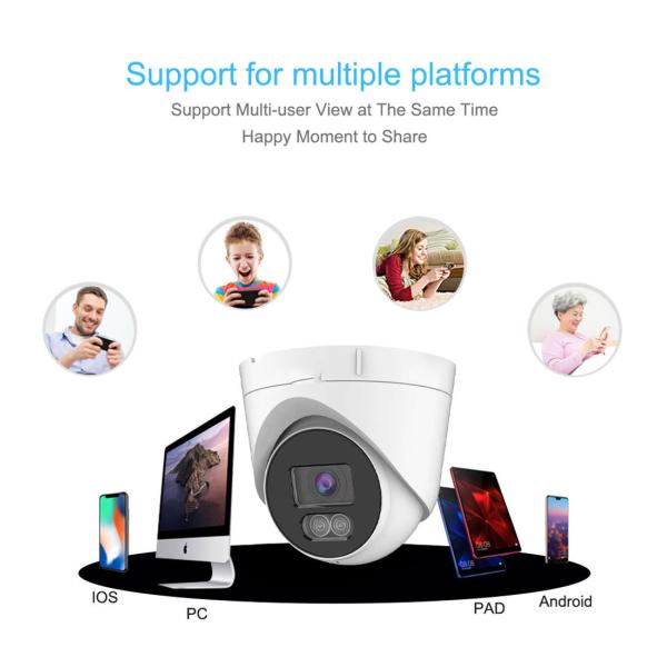 3MP 5MP 8MP Customized Size Night Vision Outdoor CCTV Camera Dome POE Kit for Your