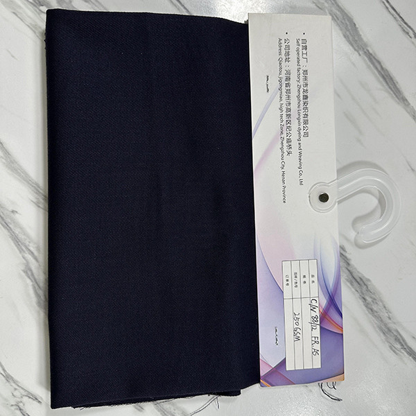FR Black Fire Retardant Fabric Twill Cotton Woven Plain Oem Fabric