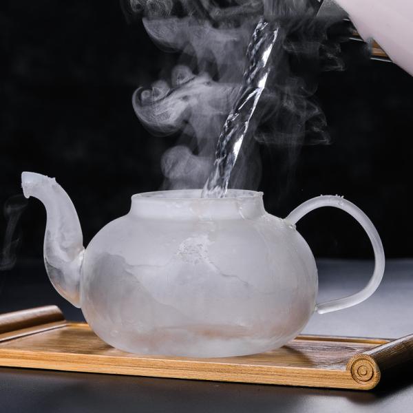 Stovetop Safe Glass Loose Leaf Teapot , 600m /, 800ml Glass Infusion Teapot