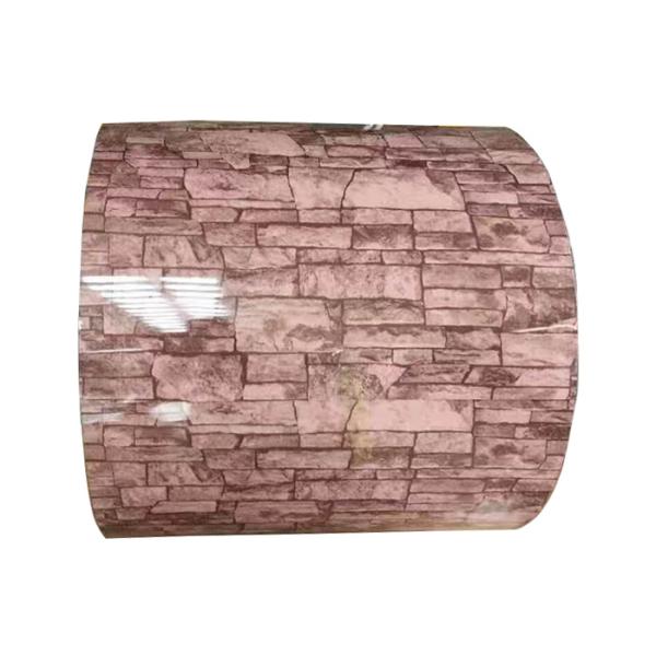 Wooden Grain Steel Slit Coil / Ppgl Steel Coil Wall Panels Color Roofing And Siding