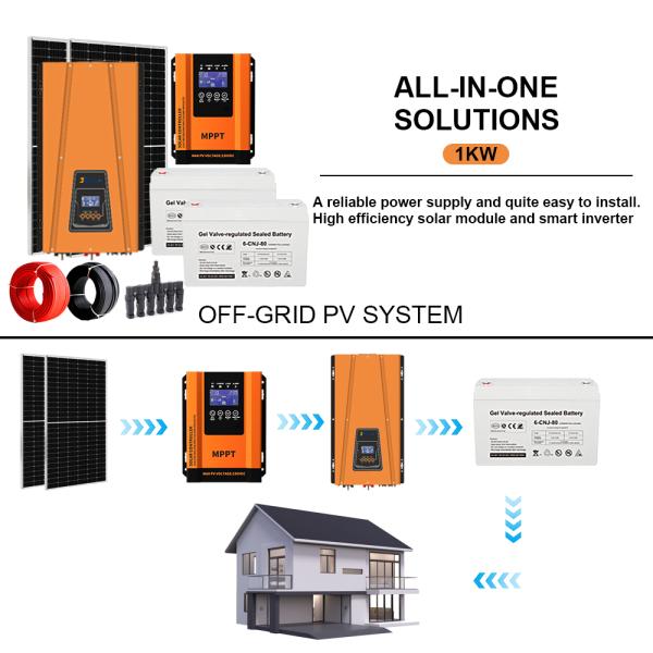 Build Your 1KW Off-Grid Solar System: A Fully Customizable Power Solution for Your Home and Unique Needs (50Hz/60Hz)