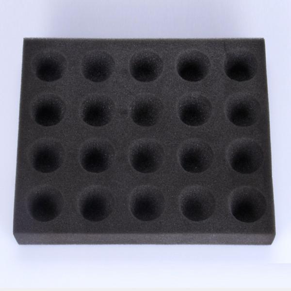 Lightweight Recyclable EPE Foam Box , Black High Density Foam Molding