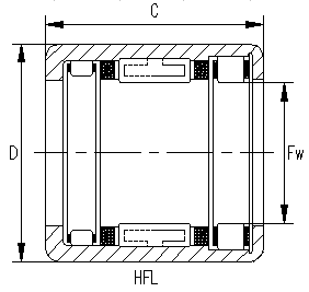 High Load HFL Series One Way Needle Roller Bearing