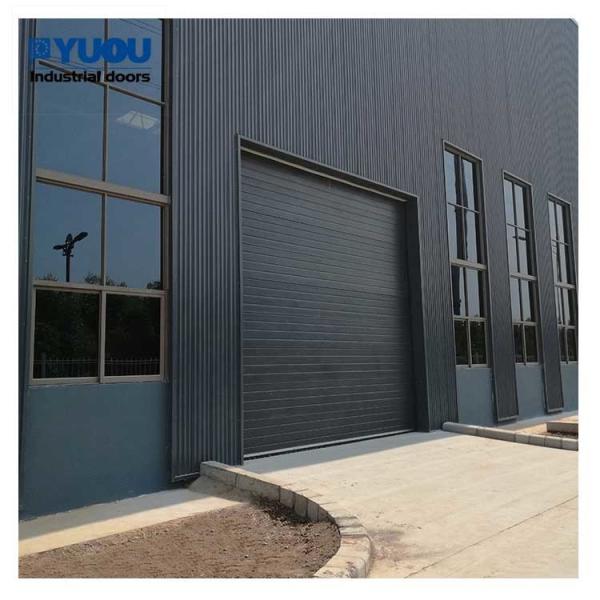 Galvanized Sectional Electric Garage Doors 8m Warehouse Overhead Door Windproof