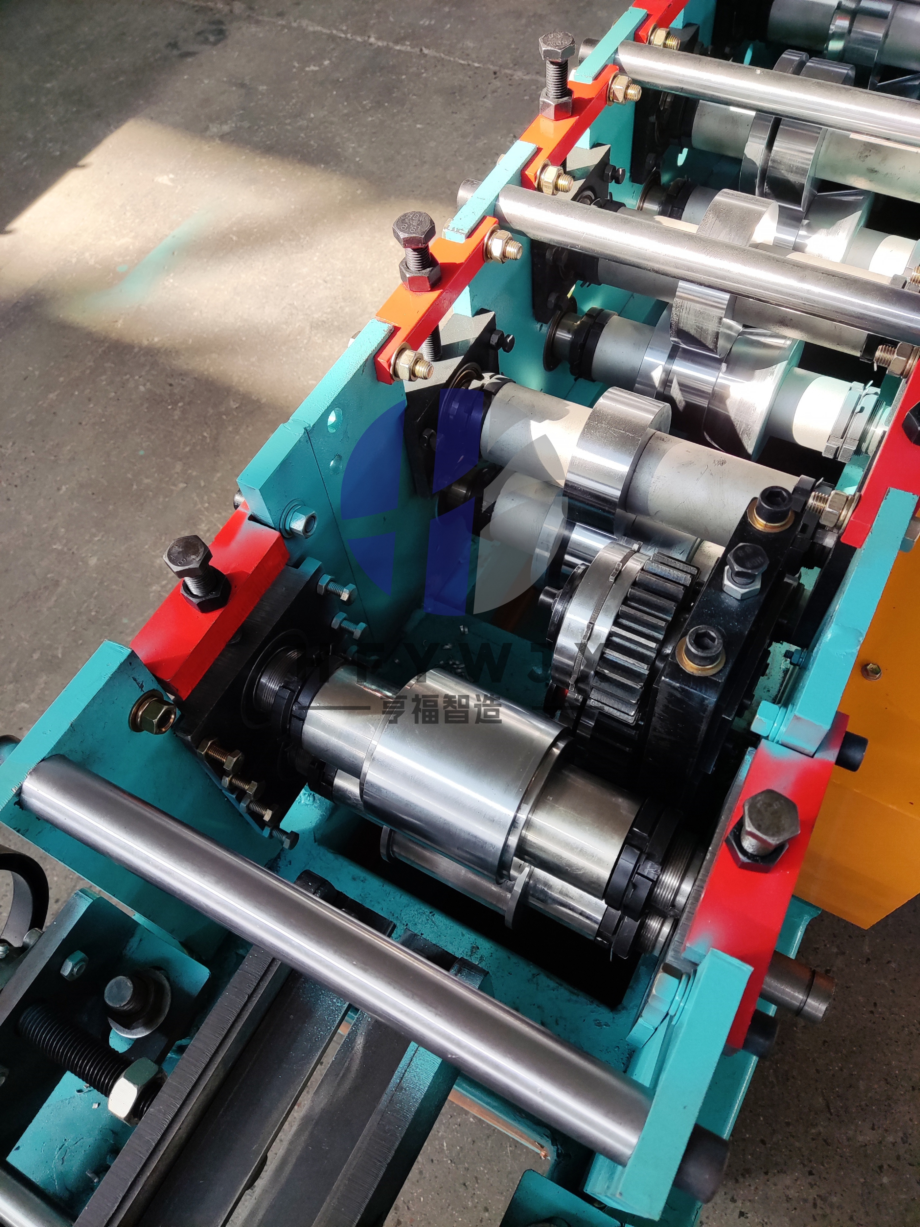 High Speed U-channel Cold Roll Forming Machine with PLC Touch Screen Control and Hydraulic Double-Blade Cut for Metal Buildings