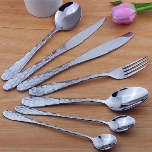 high quantity Stainless steel hotel cutlery/flatware set/tableware/Water Cube