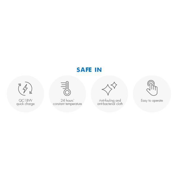 Portable USB Baby Bottle Warmer with 5-Temp Settings for Travel