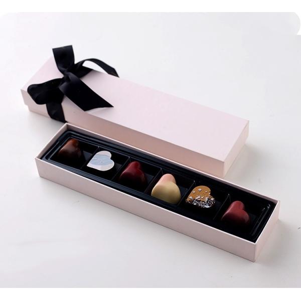 Gold Hot Stamping 27.5*7.1*3cm Food Takeaway Boxes Bonbon Cardboard Gift Box