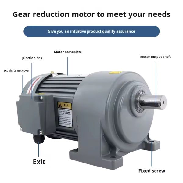 Waterproof 220V/380V Gear Reducer Motor with Compact Structure for Variable Speed Applications