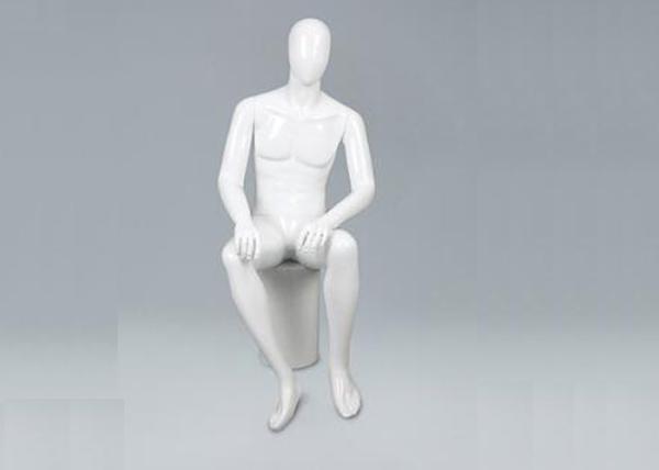Fiberglass Male Standing / Seating Full Body Mannequin For Clothes Shop