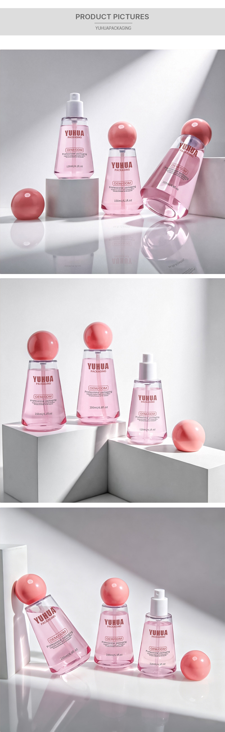 Transparent Plastic Spray Bottle Refillable Mist Sprayer Perfect for Disinfectants Essential Oils and Hair Care Products