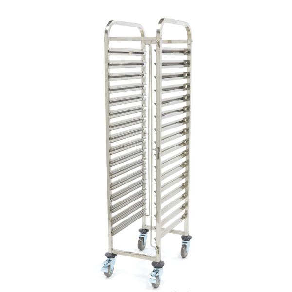 Durable Stainless Steel Baking Tray Trolley With 4 Casters And 2 Brakes