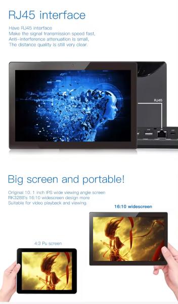 10.1インチ 壁掛け 広告ポスター ディスプレイ デジタルサイネージ アンドロイド タブレット PC POE NFC カメラ ショッピングモールのタッチスクリーン