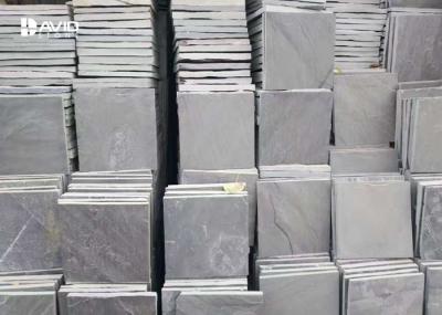 Grey Slate Paving Stones Floor Tiles For Outdoor Corridors / Basement