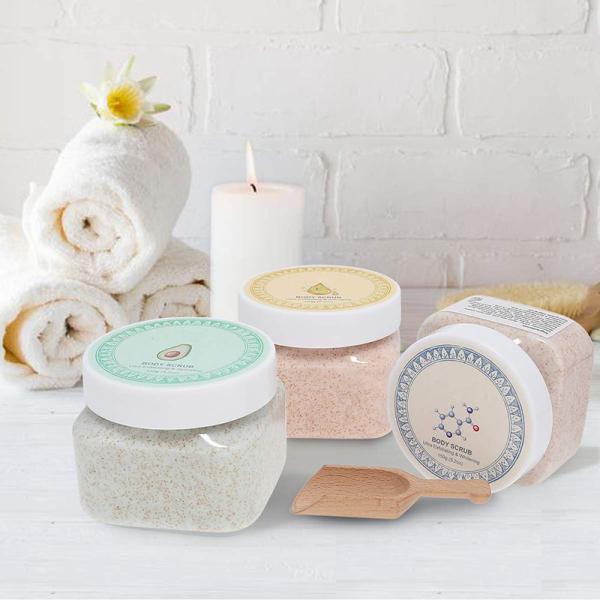 Étiquette privée Sel de mer naturel Scrubs biologiques Sucre Body Scrub Body