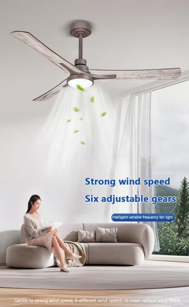 Ventilateur de plafond réglable sur mesure, ventilateur de plafond à 3 lames réversibles avec lumière et télécommande