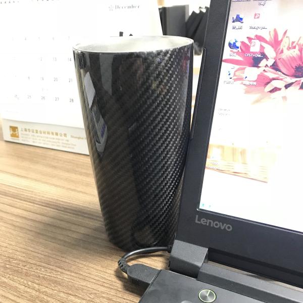 Custom Gorgeous Carbon Fiber Stainless Steel Water Cup for Vehicle Use