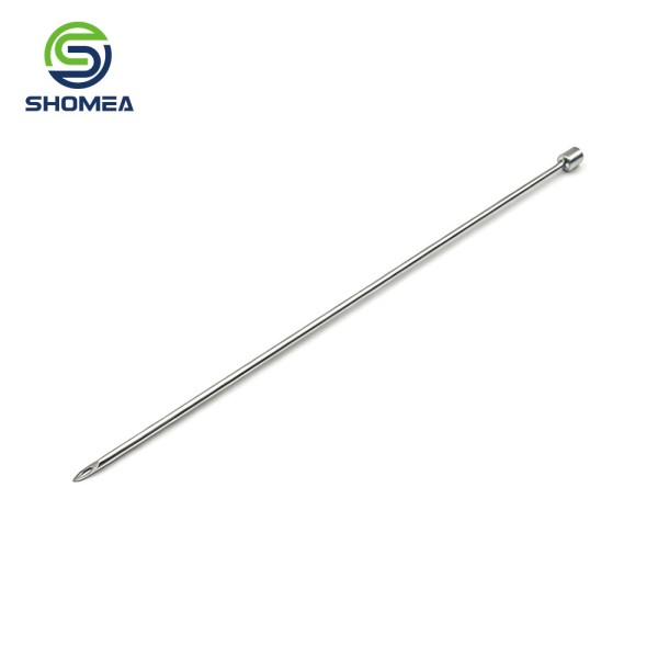 SHOMEA Medical Grade Stainless Steel Beveled Point Needle with Ring Base