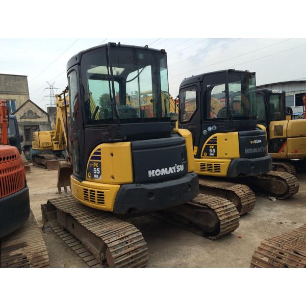Komatsu mini crawler excavator PC55 for sale, Cheap used original Japan PC55 excavators in Shanghai