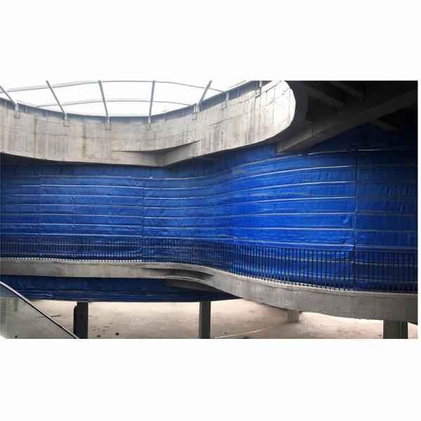 OEM Fire Roller Curtain With Double Track Wall Mounted Installation