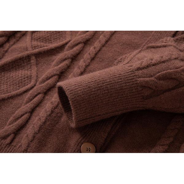 2024 Men's Stand Collar Cardigan Sweater Turtleneck Youth Fastener Decoration Sweater