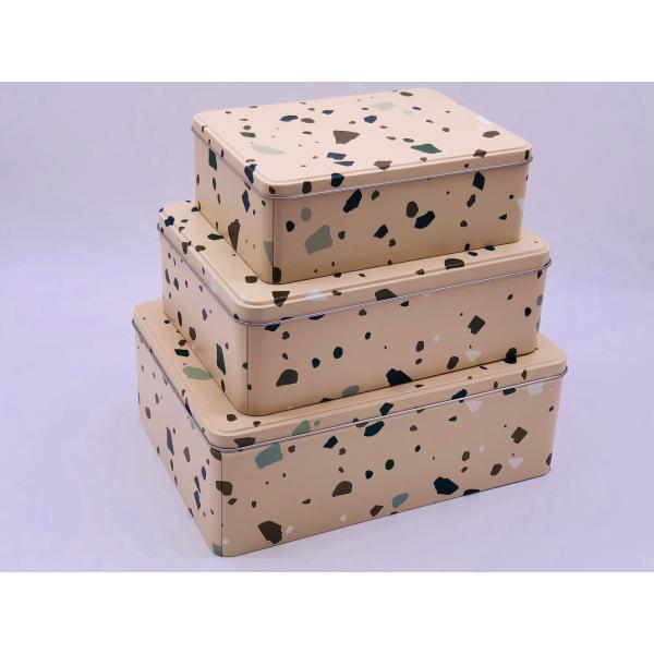 Large Size Gift Storage Rectangle Tin Box / Metal Package Box