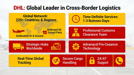 24/7 Multilingual DHL Logistics Service National Coverage Customs Clearance