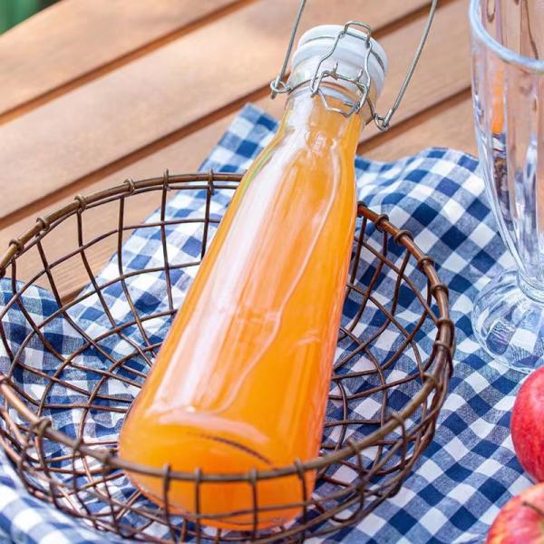 Modern Style Beverage Glass Bottle for Industrial Soft Drink, garrafa de sumo de vidro, vidro de alta qualidade