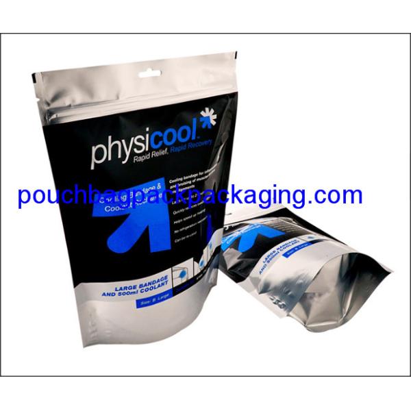 Aluminium stand up pouch, doypack zipper pack bag for liquid 500 ml