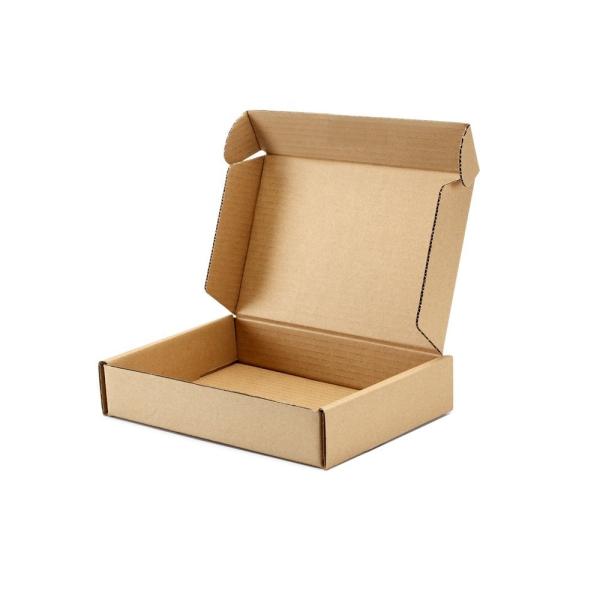 Brown Embossing 210*210*30cm E Flute Corrugated Mailing Box