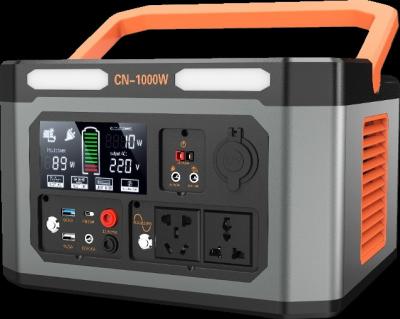 USB Wireless Backup Solar Generator Waterproof 1000w AC For Home Outdoor Camping
