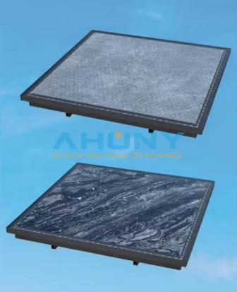 Walkable Floor Solar Tile Wooden PV Module High Pressure Hailstone Resistance Solar Off Grid Pavement Street Ground House System