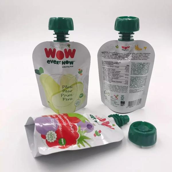 Gravure печатая стойку пластмассы вверх по мешку Spout для фруктового сока жидкостного молока напитка
