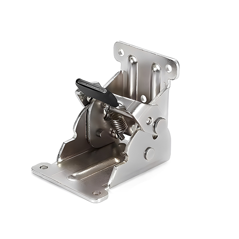 90 Degree Folding Self Locking Hinge Silver Table Leg Coffee Table Connecting Hinge Furniture Fixing Hardware Accessories
