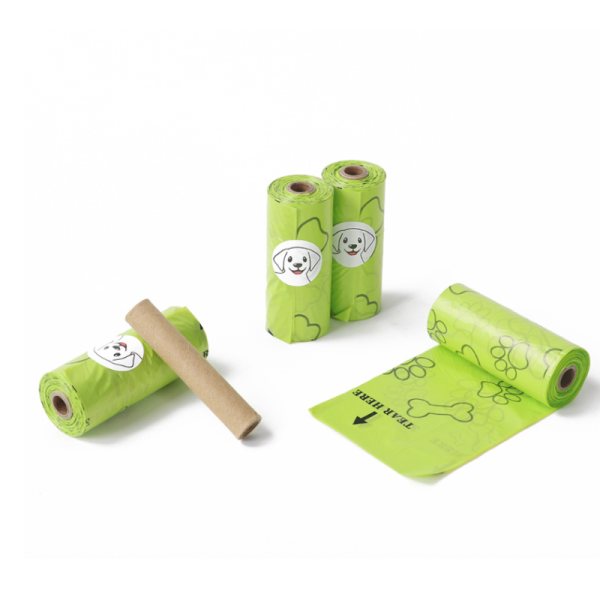 Recyclable Small Trash Bag with Drawstring Closure and Leak Resistant Design for Pet Waste