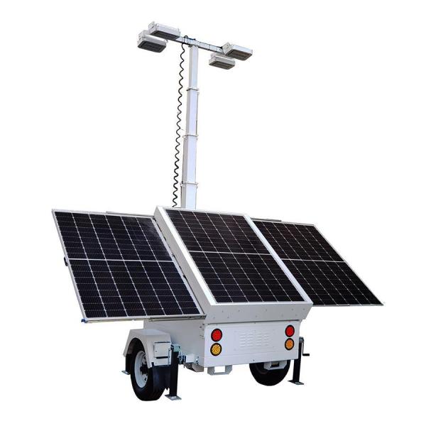 Mobile Solar Light Tower and Surveillance Trailer Solar Light Trailer