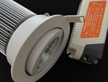 COB LED downlight 10W with dimmable led driver