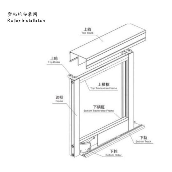 Sliding Door Lower Window Wheel Roller Nickel Plated Furniture Fittings Hardware