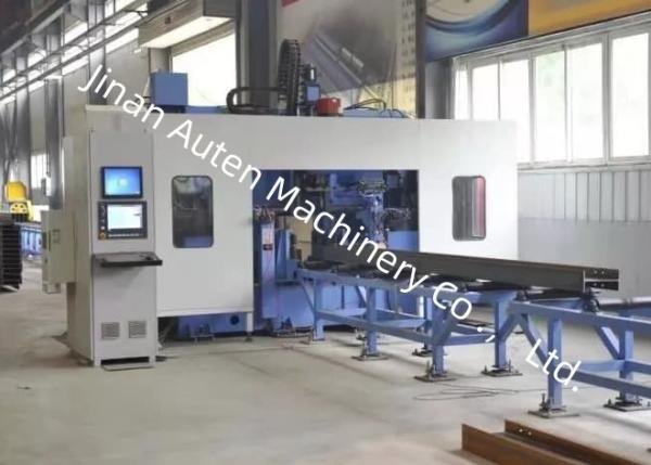 Width Range 150～1250mm CNC H Beam Drilling Marking And Tapping Machine BT40 Spindle Bore Taper