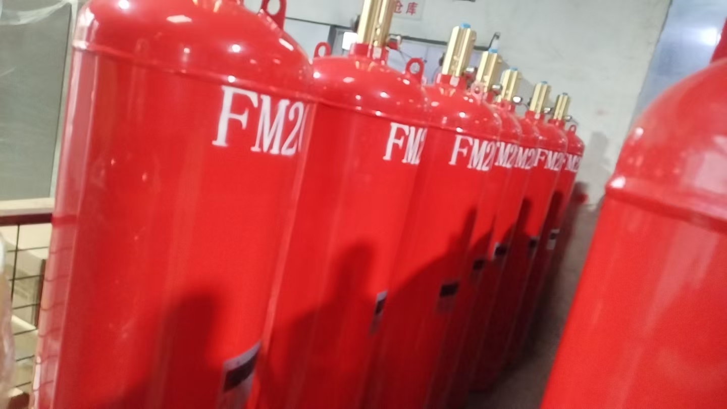 High Pressure FM200 Gas Cylinder / Seamless Steel Storage Vessel for Fire Systems