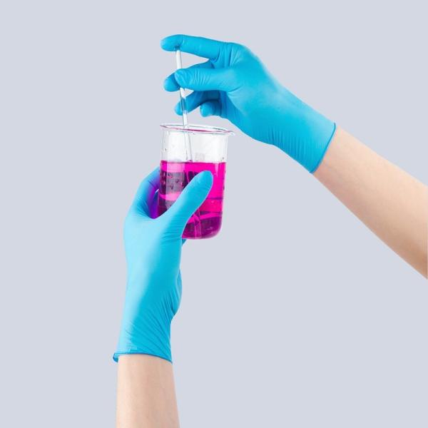 Nitrile Gloves Disposable Powder Free , Latex Free Medical Nitrile Gloves