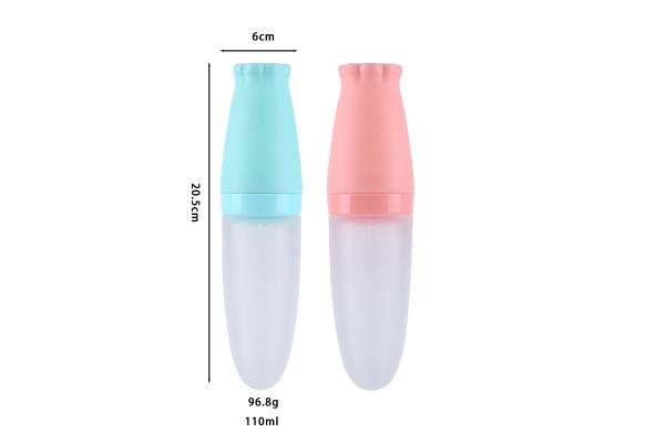 Silicone Squeeze Baby Feeding Bottle Food Rice Cereal Feeder Baby Water Bottles With Spoonn Baby Food Feeder spoo
