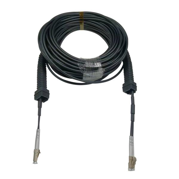 IP67 FTTA Fiber Optic Patch Cord Cable NSN LC Fibre Patch Leads 2 Core