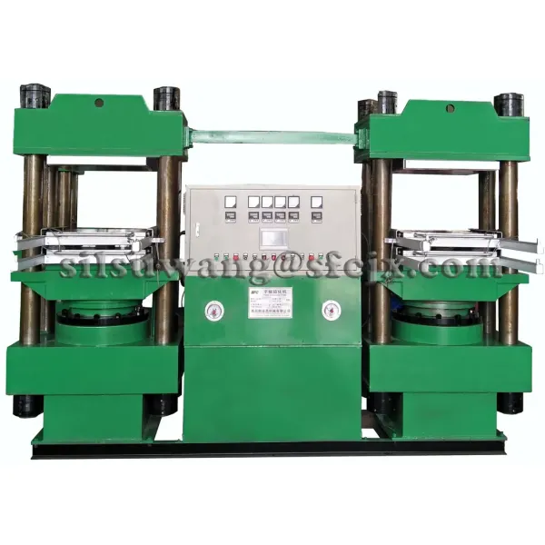Column Type Double Rubber Vulcanizing Press | PLC Hydraulic Press